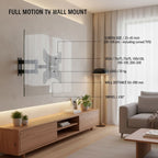 VGSOLID 223 – Long Arm Full Motion TV Wall Mount for 23″–43″ Screens