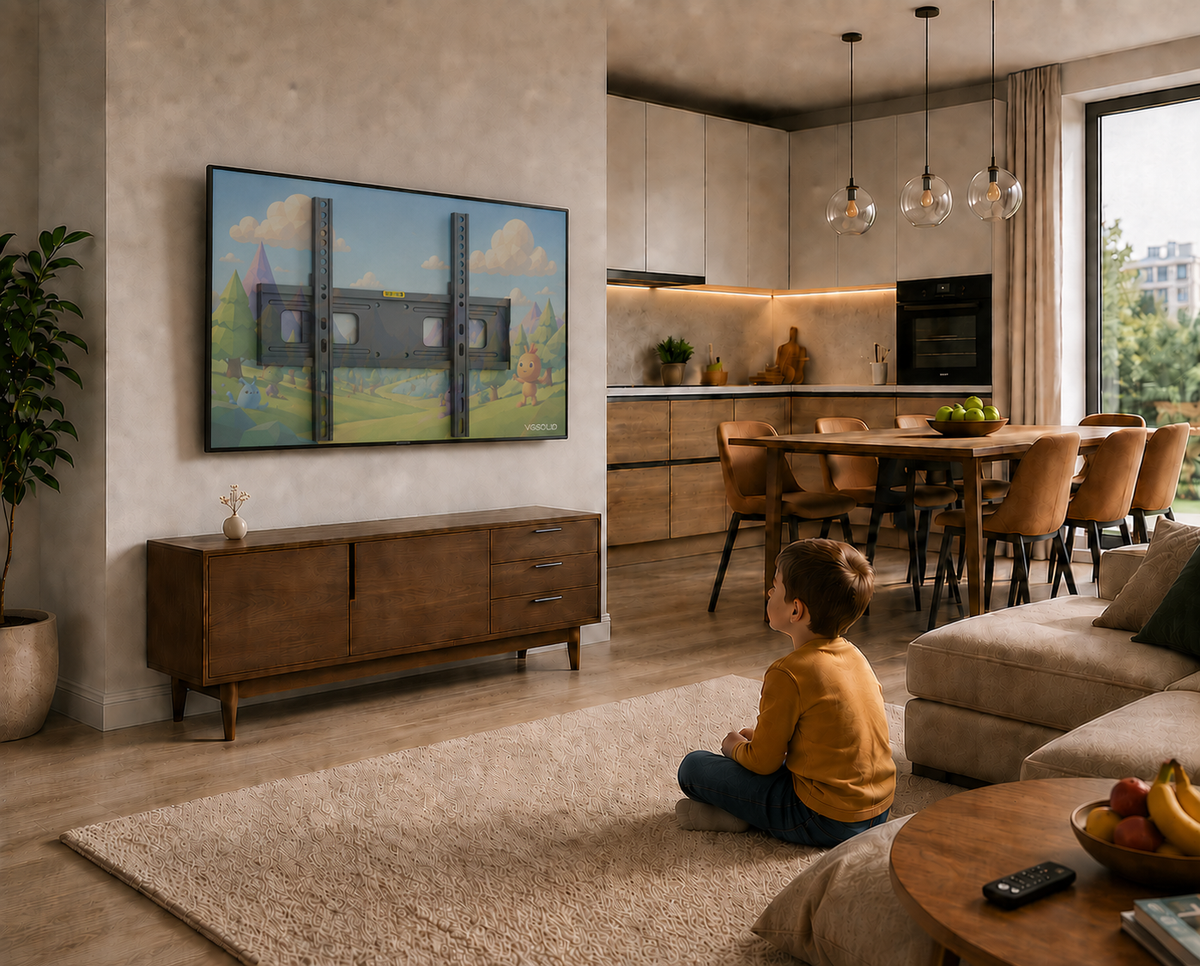VGSOLID 686 – Heavy Duty Full Motion TV Wall Mount for 43″–100″ Screens