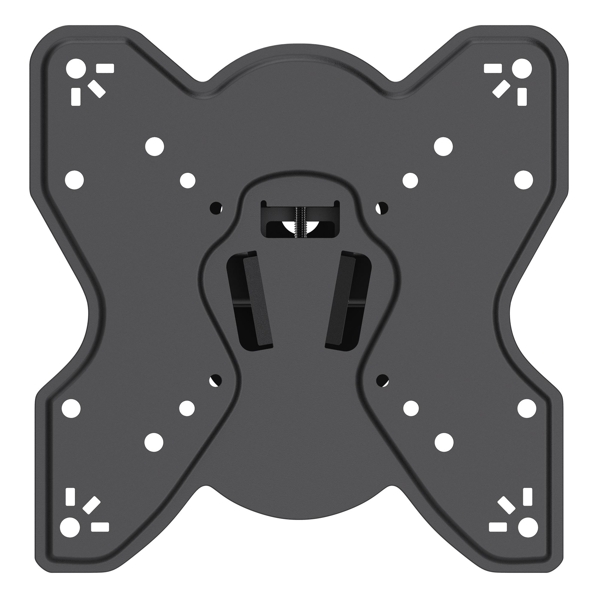 Articulating full-motion TV mount for 23″–43″ | 35 kg, VESA 75×75, 100×100, 200×100, 200×200, 75 mm profile