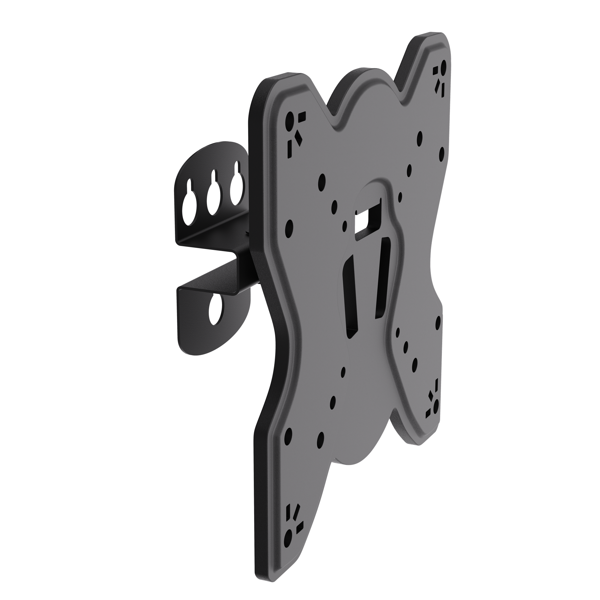 Articulating full-motion TV mount for 23″–43″ | 35 kg, VESA 75×75, 100×100, 200×100, 200×200, 75 mm profile