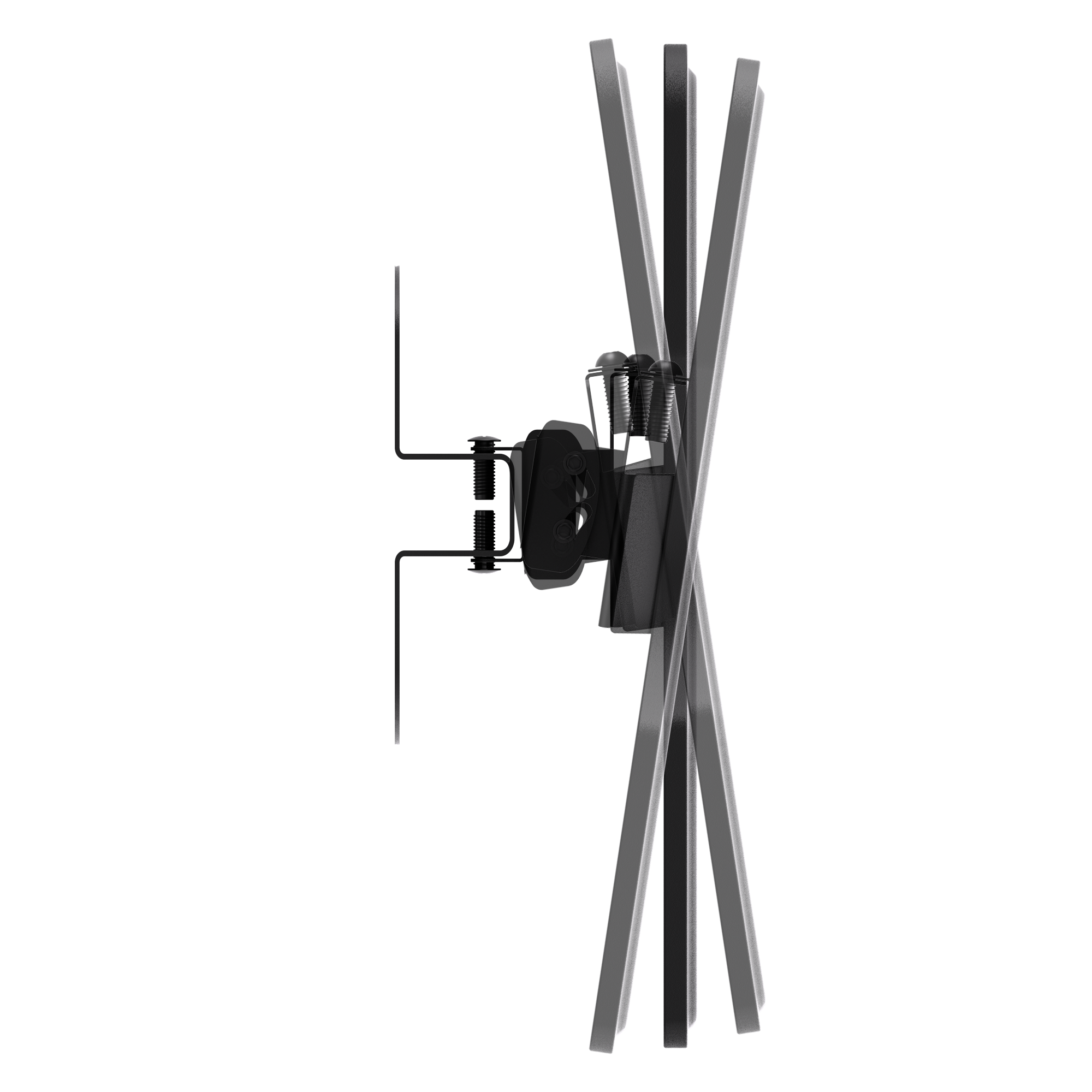 Articulating full-motion TV mount for 23″–43″ | 35 kg, VESA 75×75, 100×100, 200×100, 200×200, 75 mm profile