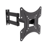 Articulating full-motion TV mount for 23″–43″ | 30 kg, VESA 75×75, 100×100, 200×100, 200×200, 60–390 mm profile