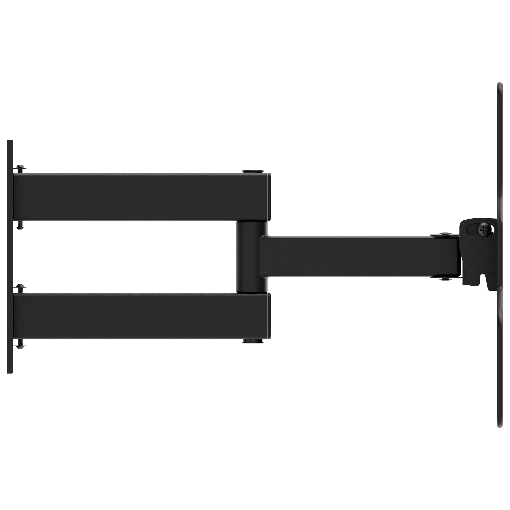 Articulating full-motion TV mount for 23″–43″ | 30 kg, VESA 75×75, 100×100, 200×100, 200×200, 60–390 mm profile