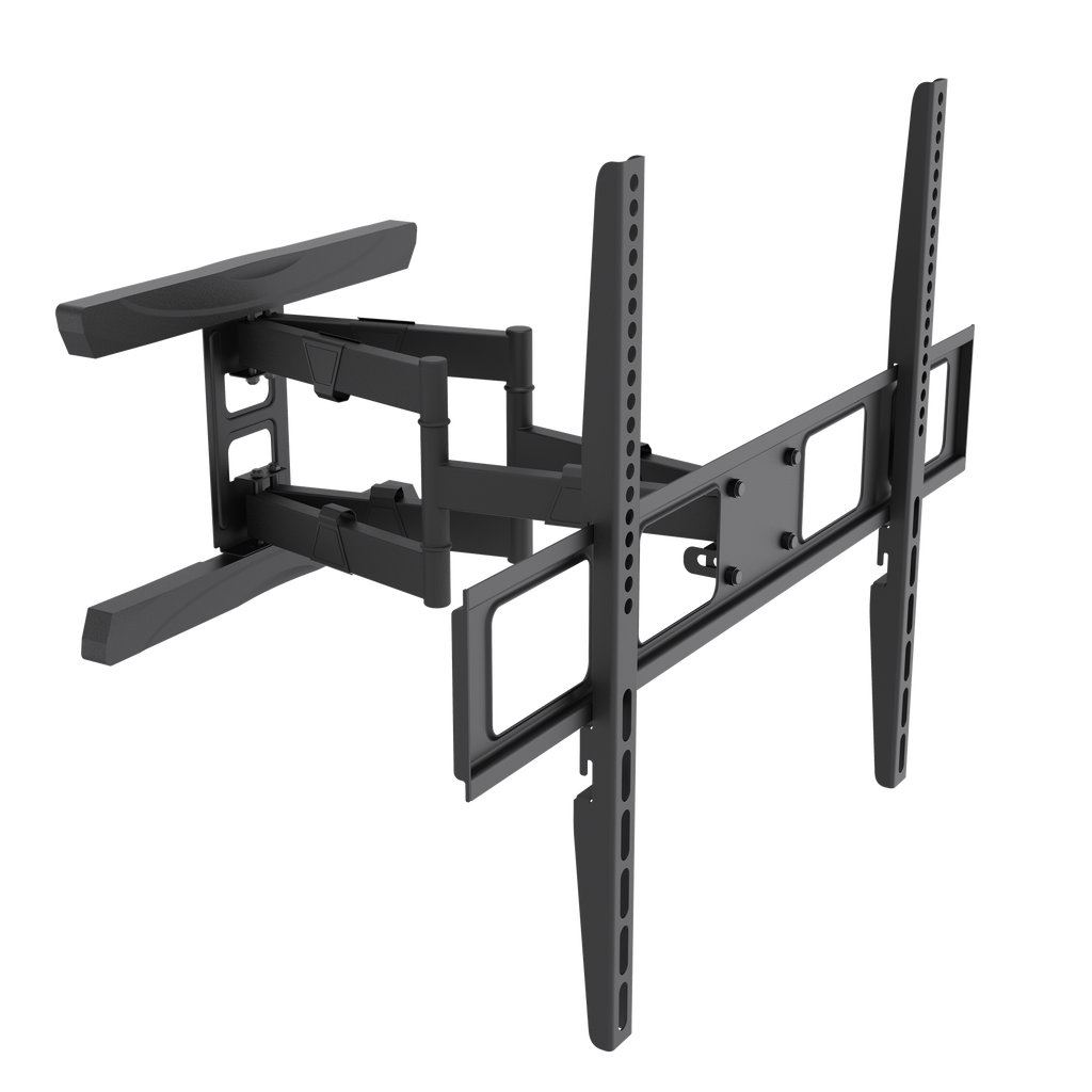 Articulating full-motion TV mount for 43″–100″ | 80 kg, VESA 200×200, 300×200, 300×300, 400×200, 400×400, 600×400, 800×600, 50–500 mm profile