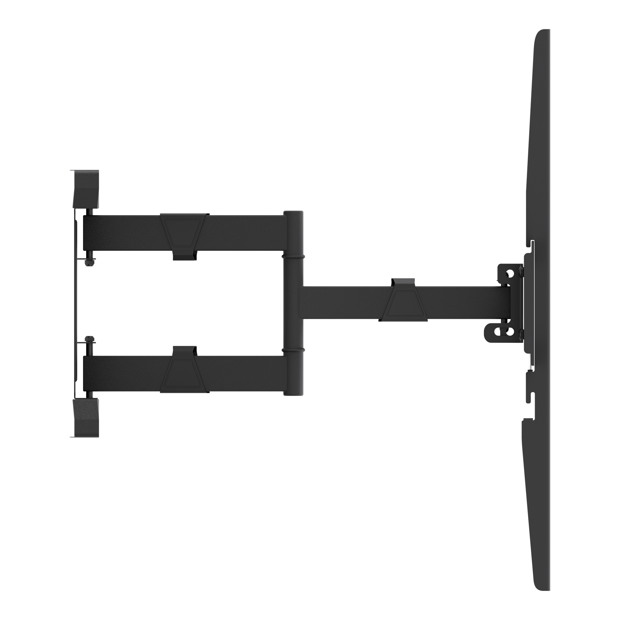 Articulating full-motion TV mount for 43″–100″ | 80 kg, VESA 200×200, 300×200, 300×300, 400×200, 400×400, 600×400, 800×600, 50–500 mm profile