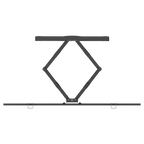 Articulating full-motion TV mount for 43″–100″ | 80 kg, VESA 200×200, 300×200, 300×300, 400×200, 400×400, 600×400, 800×600, 50–500 mm profile