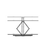 Articulating full-motion TV mount for 43″–100″ | 80 kg, VESA 200×200, 300×200, 300×300, 400×200, 400×400, 600×400, 800×600, 50–500 mm profile