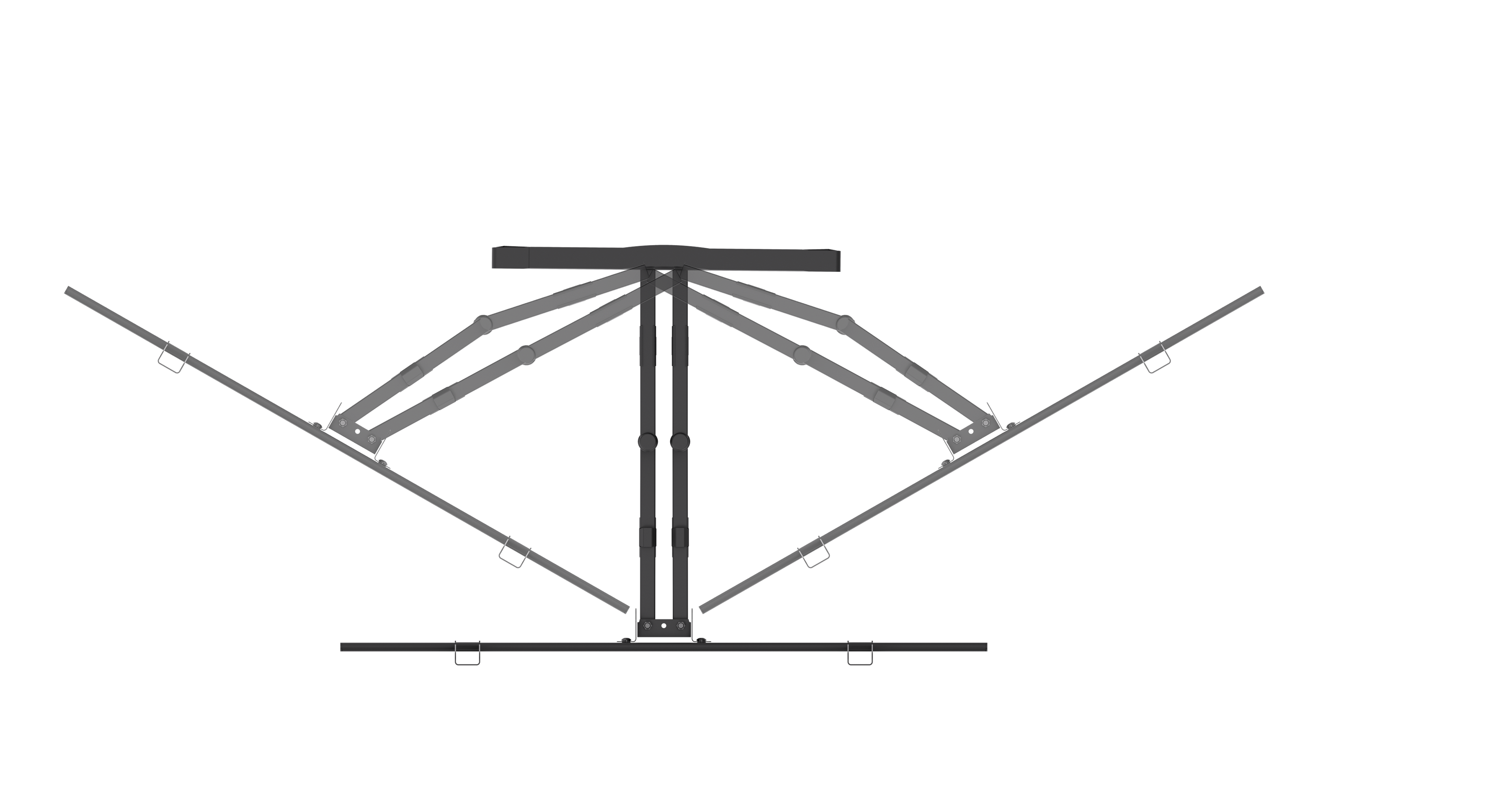 Articulating full-motion TV mount for 43″–100″ | 80 kg, VESA 200×200, 300×200, 300×300, 400×200, 400×400, 600×400, 800×600, 50–500 mm profile