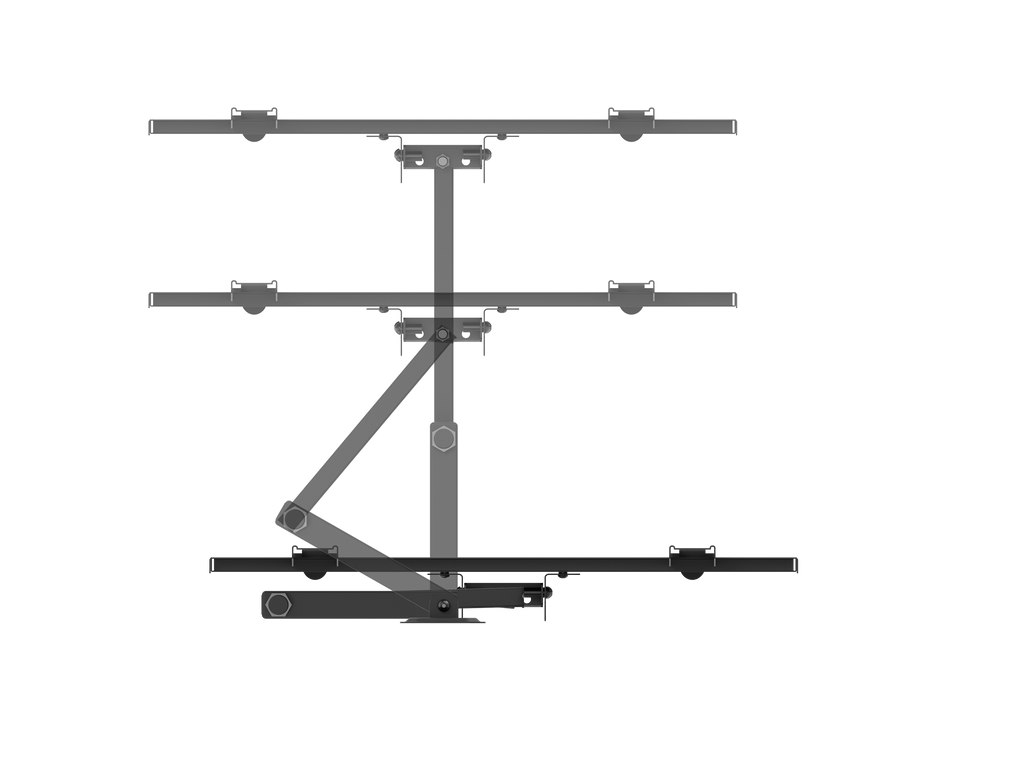 Articulating full-motion TV mount for 32″–55″ | 35 kg, VESA 200×200, 300×200, 300×300, 400×200, 400×400, 63–358 mm profile