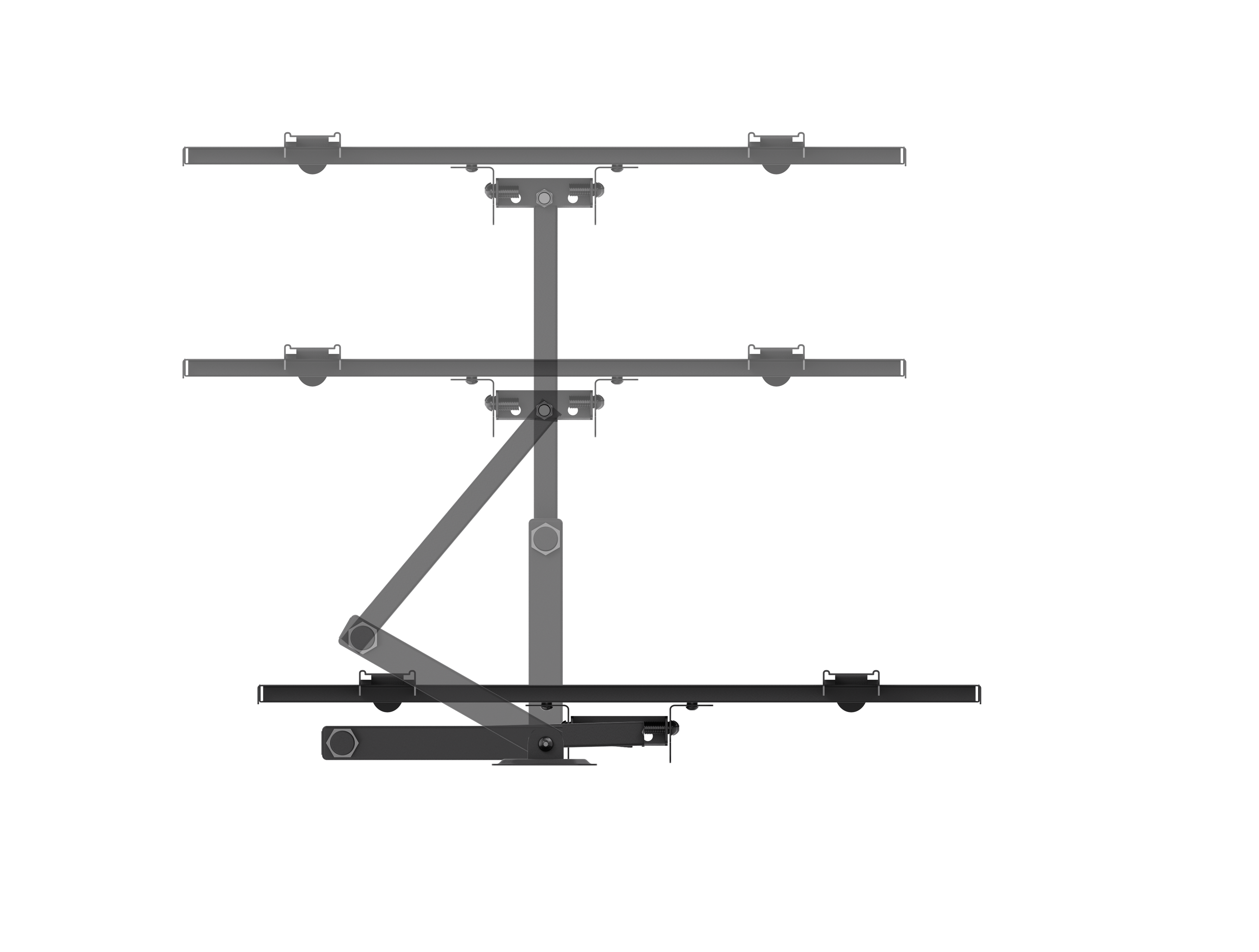 Articulating full-motion TV mount for 32″–55″ | 35 kg, VESA 200×200, 300×200, 300×300, 400×200, 400×400, 63–358 mm profile