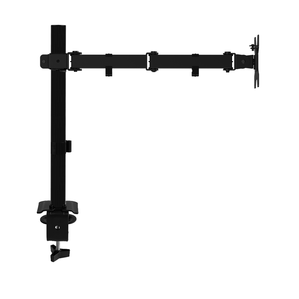VGSOLID AC12 Adjustable Monitor Stand – 17–32″ Screen Support, VESA 75×75 / 100×100, 0–9 kg Capacity, Tilt ±45°, 360° Rotation – Desk Mount, Black