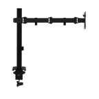 VGSOLID AC12 Adjustable Monitor Stand – 17–32″ Screen Support, VESA 75×75 / 100×100, 0–9 kg Capacity, Tilt ±45°, 360° Rotation – Desk Mount, Black