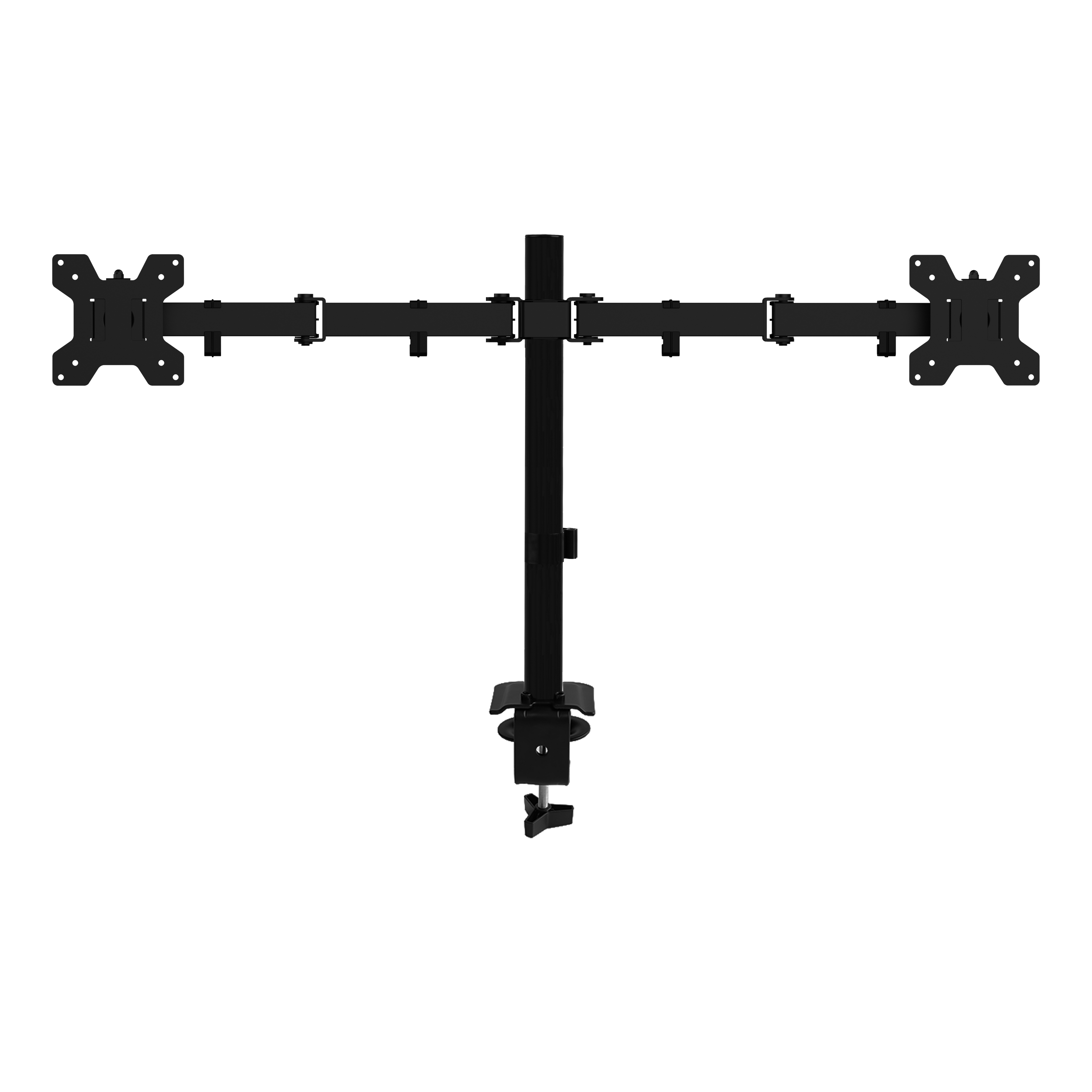 VGSOLID AC24 Dual Monitor Desk Mount – 17″–32″, VESA 75×75/100×100, 0–9 kg, ±45° Tilt, 360° Rotation