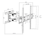 VGSOLID 686 – Heavy Duty Full Motion TV Wall Mount for 43″–100″ Screens